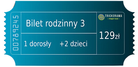 Bilet Rodzinny (1 dorosły + 2 dzieci)