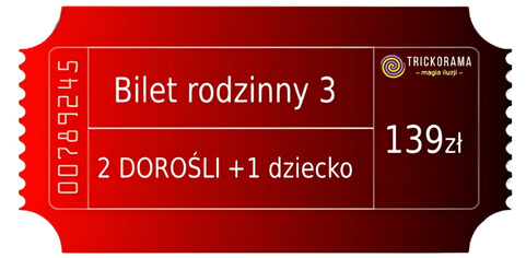 Bilet Rodzinny (2 dorośli + 1 dziecko)
